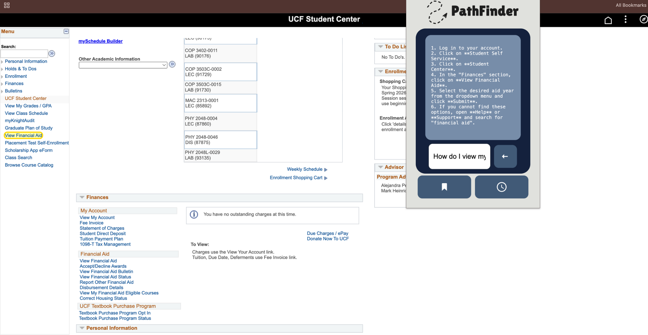 Demonstration of PathFinder